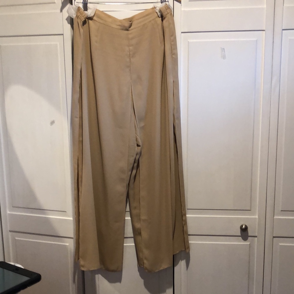 Candlelight Champagne Elegant Sequin Top and Pants Set 20W - Picture 8 of 10
